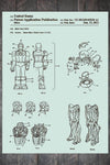 Iron Man Suit - Patent on Wood