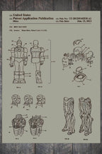 Iron Man Suit - Patent on Wood