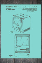 Macintosh Computer - Patent on Wood