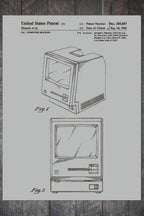Macintosh Computer - Patent on Wood