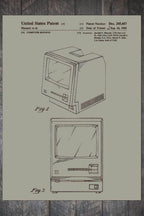 Macintosh Computer - Patent on Wood