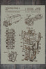 Transformer Action Figure - Patent on Wood