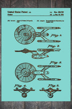 Star Trek Enterprise - Patent on Wood