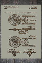 Star Trek Enterprise - Patent on Wood