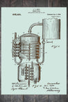 Whiskey Still - Patent on Wood