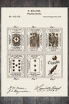 Playing Cards - Patent on Wood
