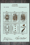 Playing Cards - Patent on Wood